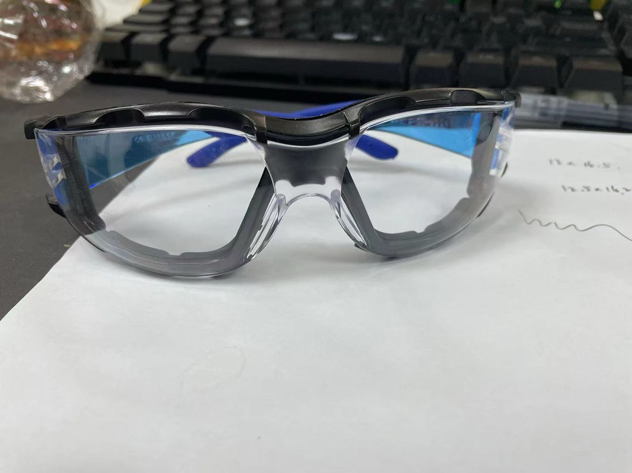 Gafas seguridad industrial ansi z87.1 antigolpes, anti uv