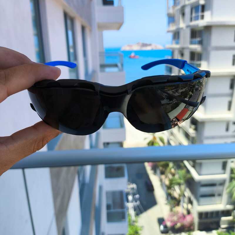 Gafas seguridad industrial ansi z87.1 azules