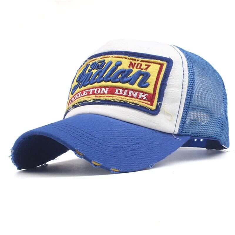 Gorra o cachucha en malla de hombre en Colombia azul