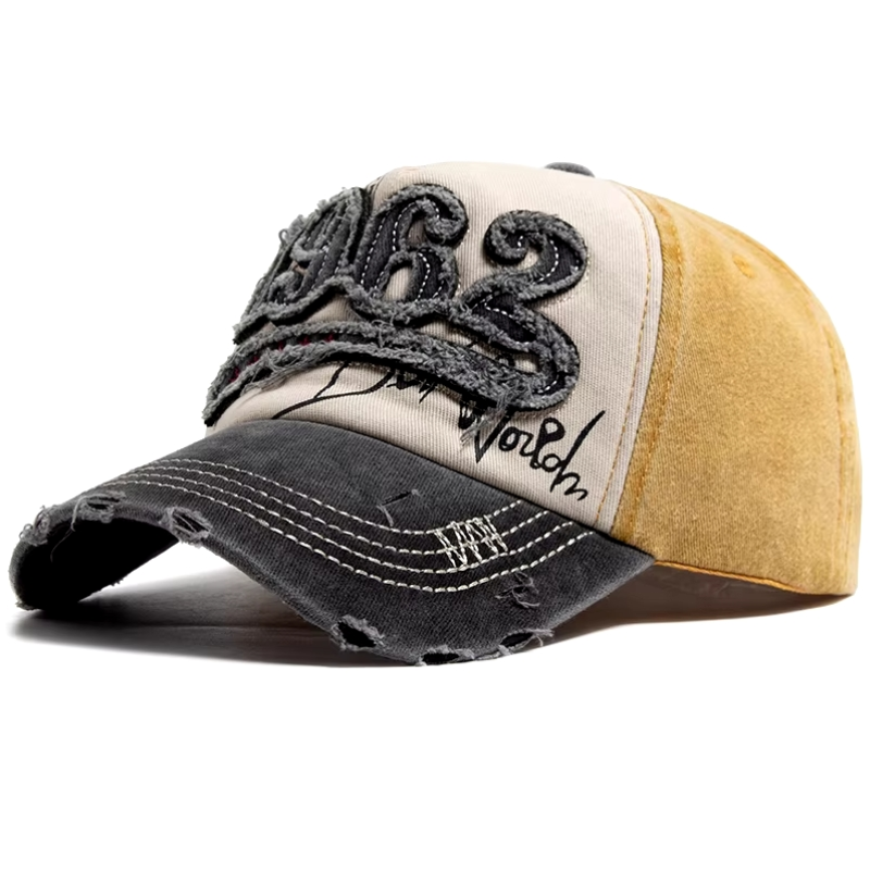 Gorra cachucha 1962 vintage ajustable amarillo