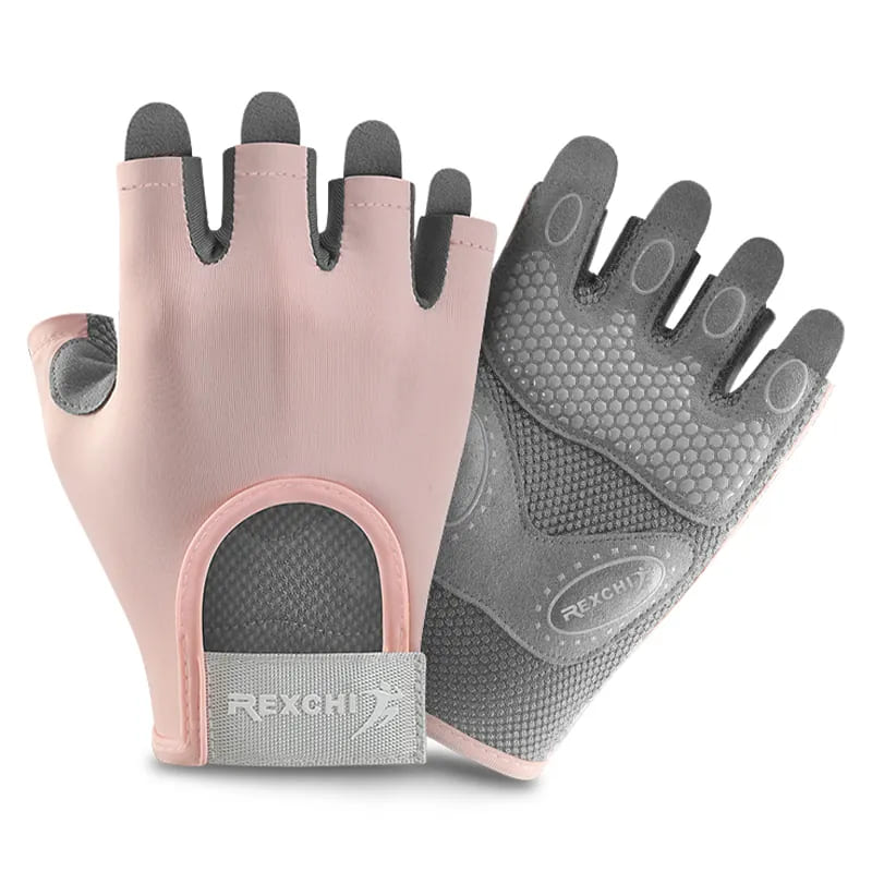 Guantes deportivos para crossfit de mujer rosa