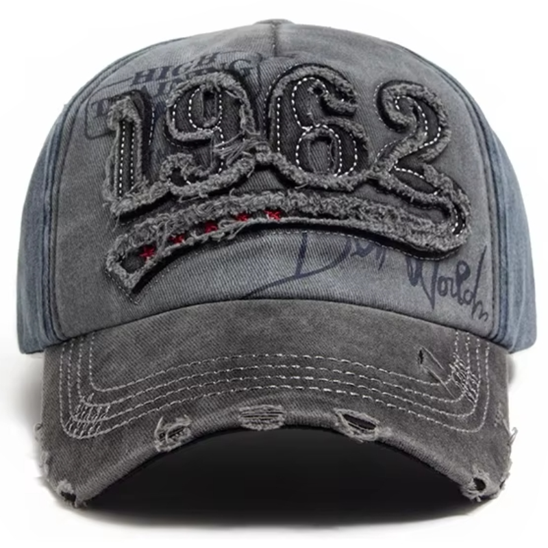Gorra cachucha 1962 hombre ajustable gris Colombia