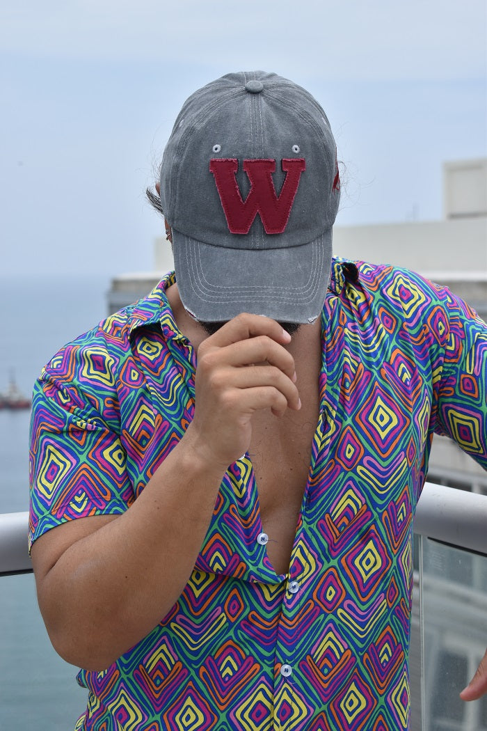 Gorra o cachucha para hombre en Colombia gris vintage