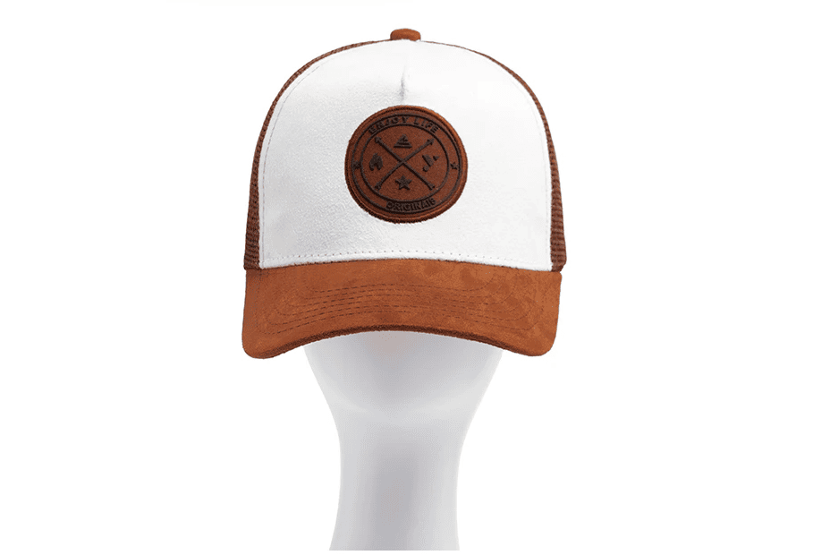 Cachucha ajustable en malla blanca para hombre