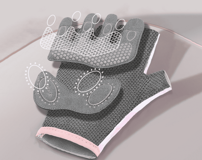 Guantes deportivos para gimnasio de mujer rosa