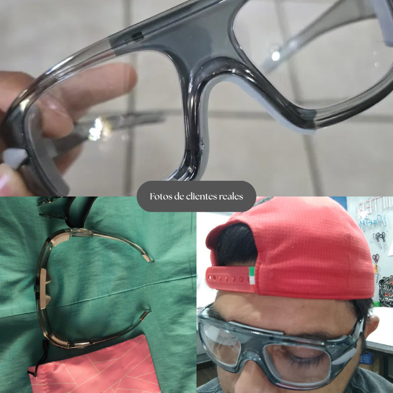 Gafas Protección Deportivas Para Lentes Formulados – Gris, clientes reales