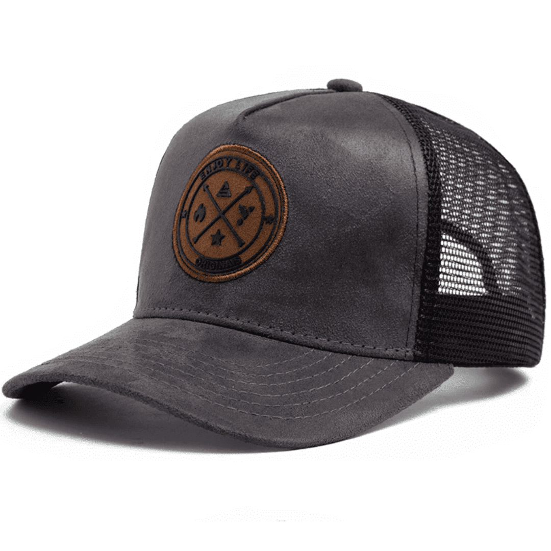 Gorra en malla gris para hombre