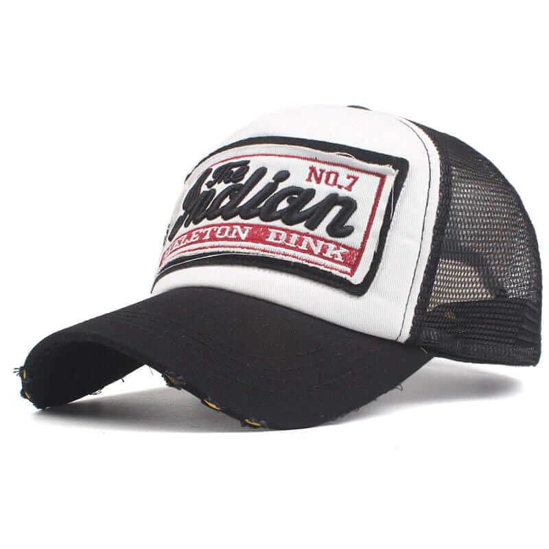 Gorra o cachucha para hombre en Colombia en malla negra