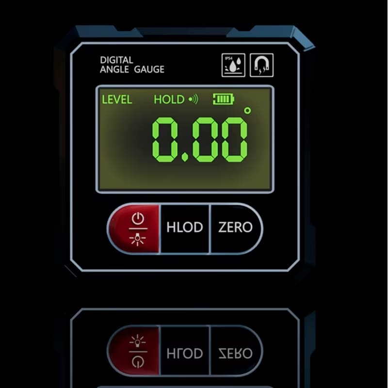 Inclinómetro Digital Recargable con Láser con pantalla LCD
