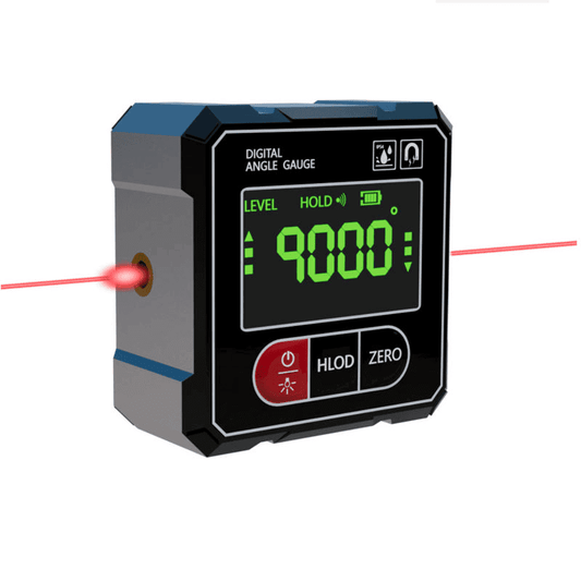 Inclinómetro Digital Recargable con Láser, magnético