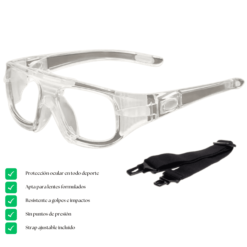 Gafas Protección Deportivas Para Lentes Formulados – Transparentes en Colombia