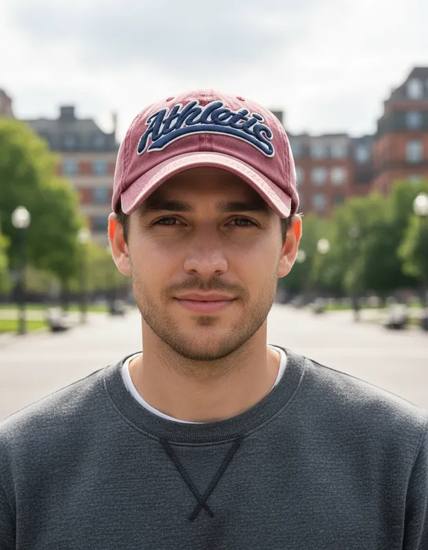 Gorra Cachucha Athletic - Vinotinto para hombre