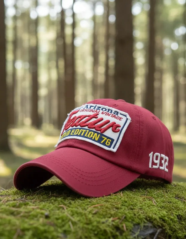 Gorra Cachucha Featur - Rojo Oscuro vintage