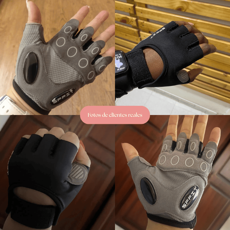 Guantes Deportivos Para Mujer - Negro para entrenar segura y anticallos.