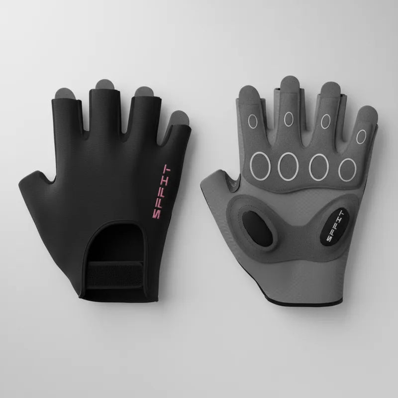 Guantes Deportivos Para Mujer - Negro anticallos.