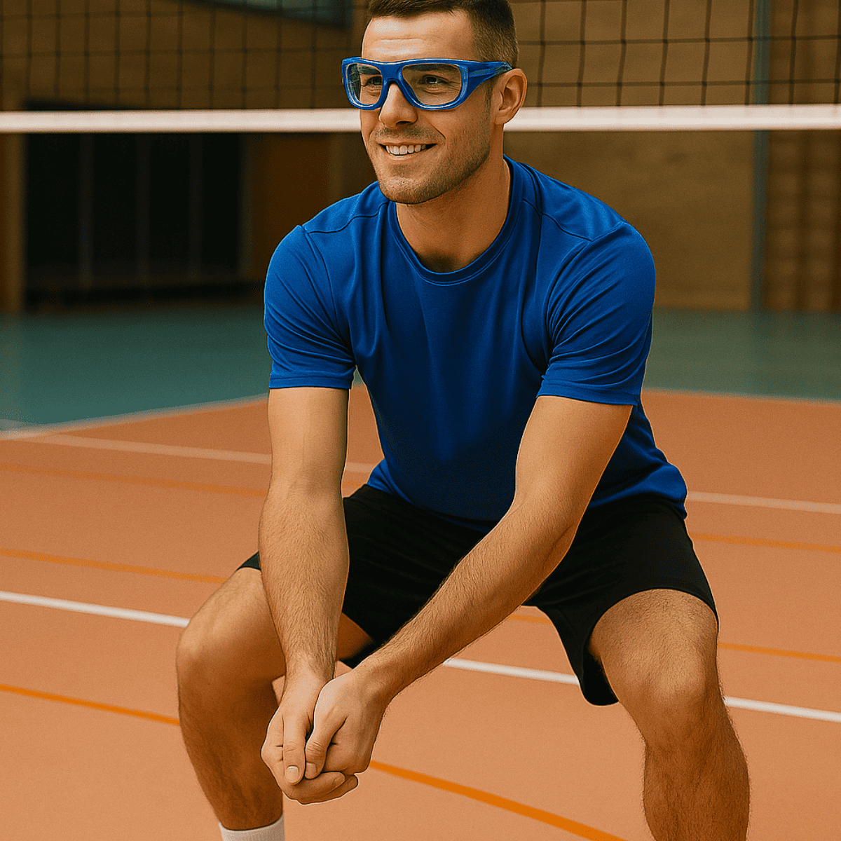 Gafas Protección Deportivas Para Lentes Formulados – Azul para fútbol